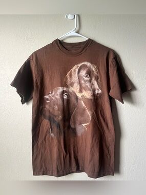 Brown Lab Graphic T-Shirt by The Mountain - 100% Cotton